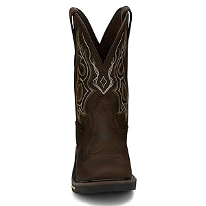 パーツ justin Justin Men's Pulley Aged Brown Lace-Up Work Boot SE681